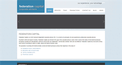 Desktop Screenshot of federationcapital.com.au
