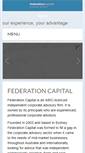 Mobile Screenshot of federationcapital.com.au