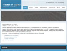 Tablet Screenshot of federationcapital.com.au